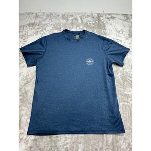 Quiksilver Shirt Mens XL Blue Everyday UPF50 S/S Rash Guard Surf Swim Sun EUC